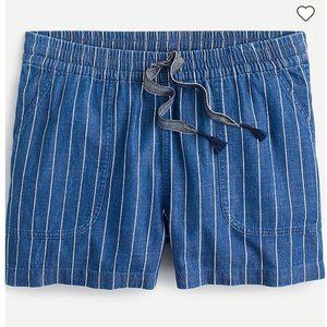 J.Crew Seaside Shorts in Blue Indigo Stripe Size S